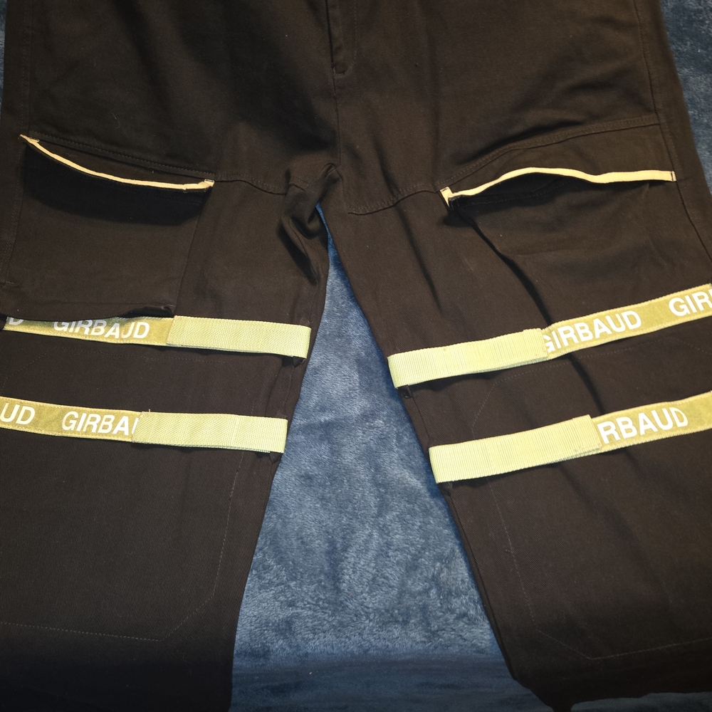 Marithe Francois Girbaud Black Cargo Bondage Pants Jeans